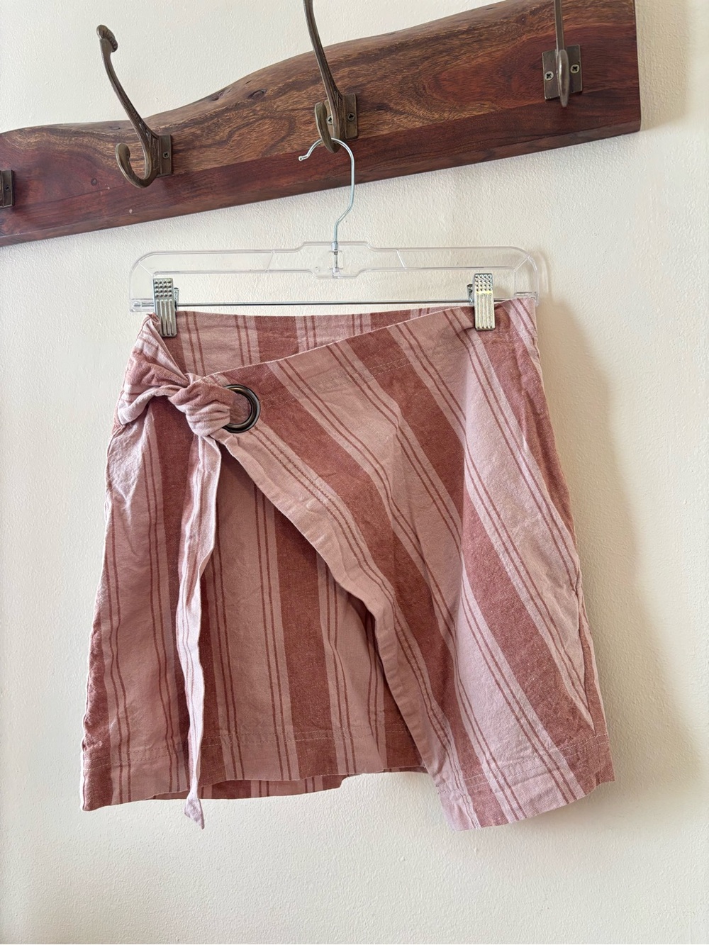 Free people Tuscan Sunrise Striped Wrap Mini Skirt - 4